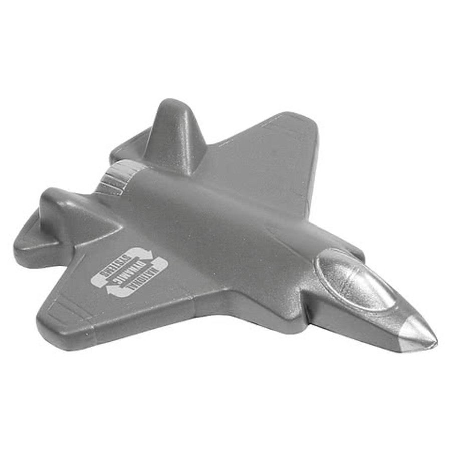 Fighter Jet Stress Reliever in Silver