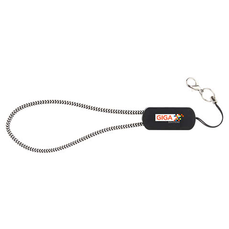 Wrist Link 5-in-1 65W PD Charging Cable Lanyard in Black
