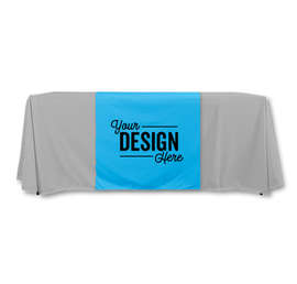 Full Color 7.5' Table Runner - Color: Columbia Blue