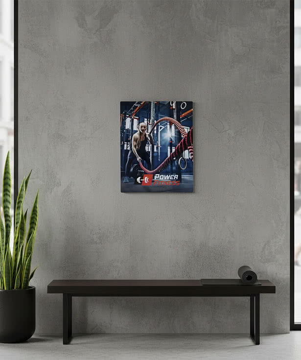 Full Color 8" x 10" Glossy Aluminum Wall Print with Shadow Mount