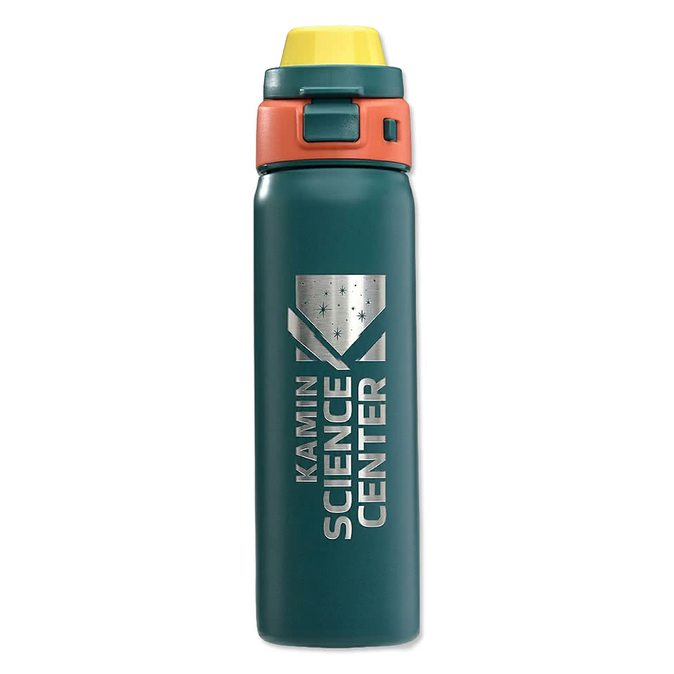 Laser Engraved 24 oz. Atlantis Copper Insulated Flip-Top Water Bottle