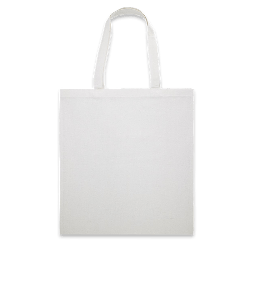 Medium Midweight Recycled Canvas Tote Bag in White