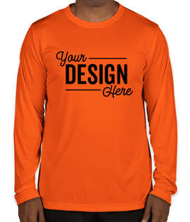 Canada - Team 365 Zone Long Sleeve Performance Shirt - Color: Sport Orange