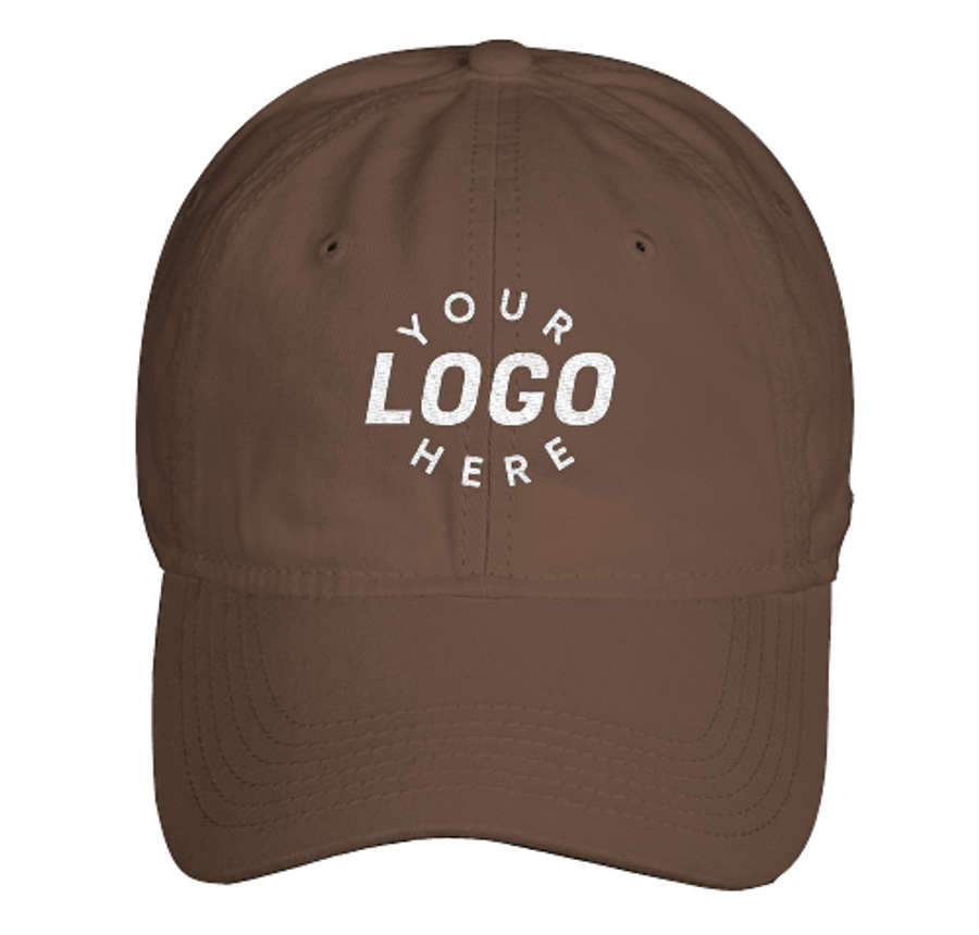 Valucap Unstructured Washed Hat in Brown