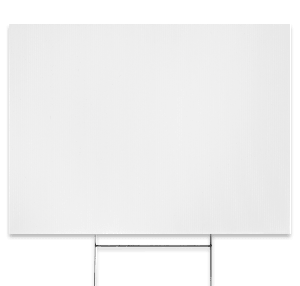 Full Color 24" x 18" Double Sided Plastic Sign Kit-default