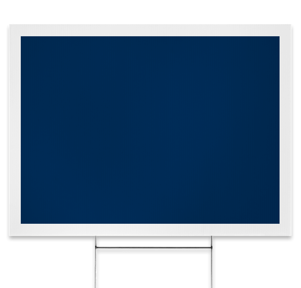 Full Color 24" x 18" Yard Sign with Metal Post-default