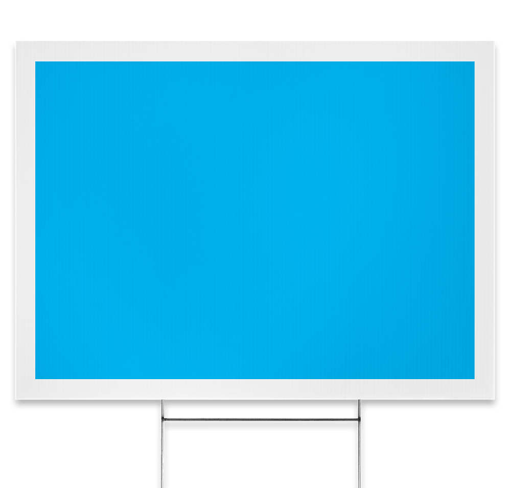 Full Color 24" x 18" Yard Sign with Metal Post-default
