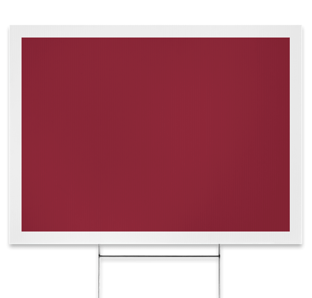 Full Color 24" x 18" Yard Sign with Metal Post-default