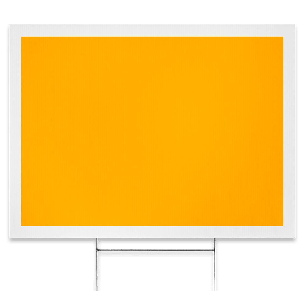 Full Color 24" x 18" Yard Sign with Metal Post-default
