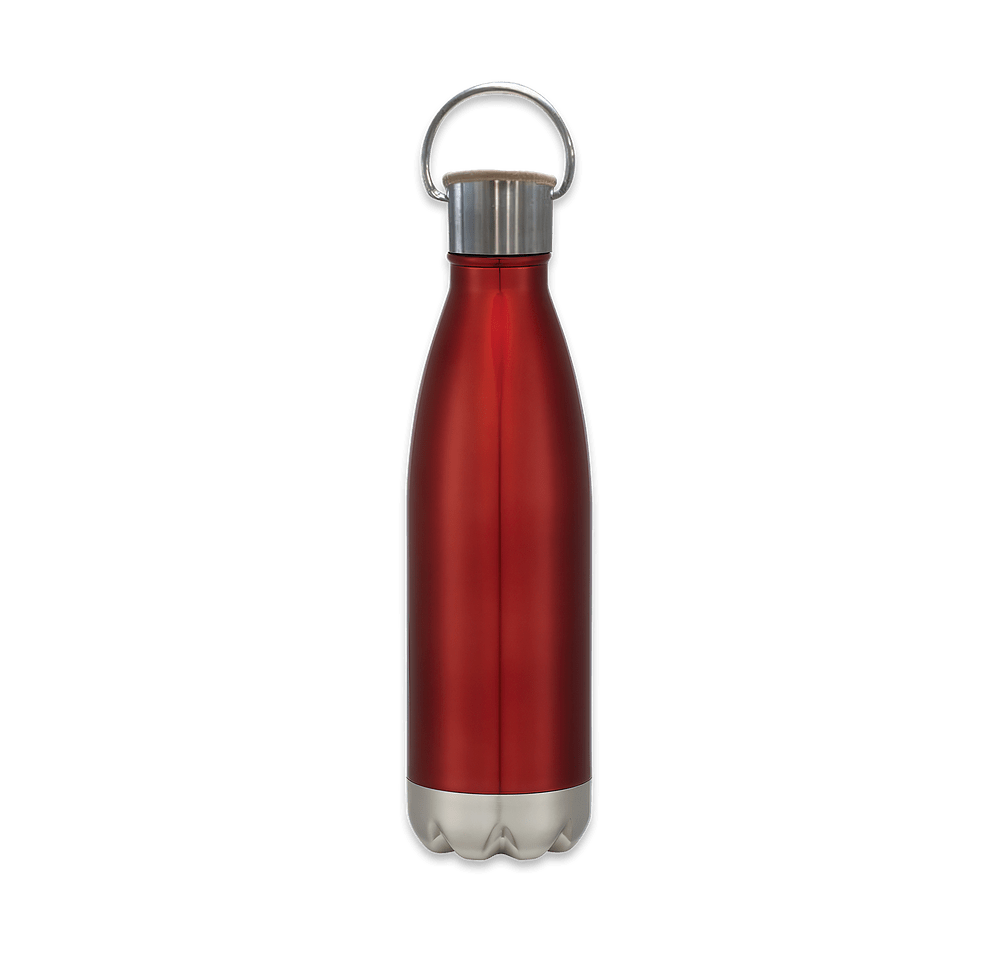 16 oz. Swiggy Stainless Steel Water Bottle with Bamboo Lid-default
