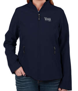 Core 365 Women's Fleece Lined Soft Shell Jacket - Color: Classic Navy