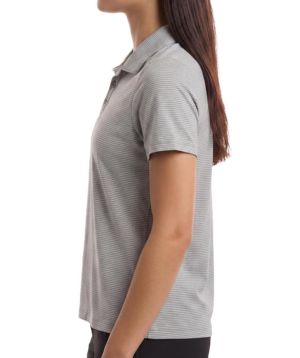Team 365 Women's Relay Recycled Heathered Stripe Performance Polo - Printed