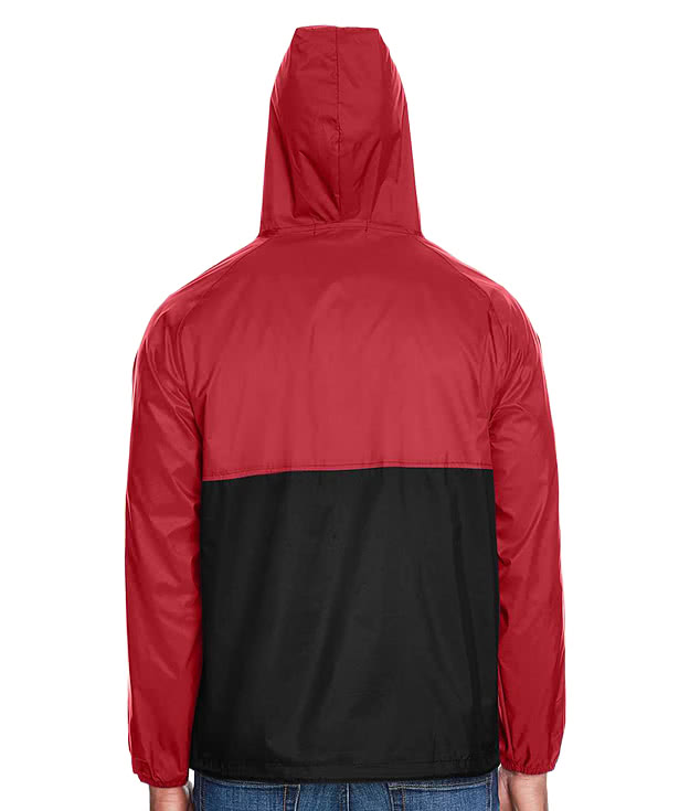 Harriton Packable Hooded Windbreaker Jacket