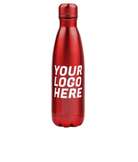 17 oz. Copper Vacuum Insulated Water Bottle - Color: Red