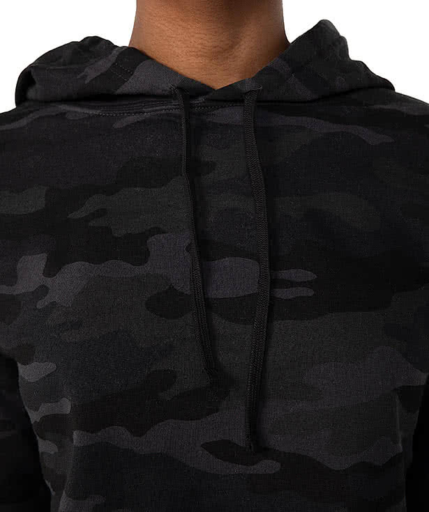Independent Trading Women's Camo Cropped Hoodie