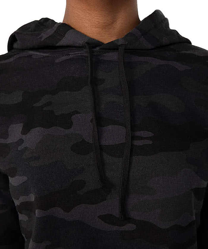 Independent Trading Women's Camo Cropped Hoodie