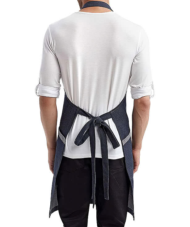 Artisan Collection Regenerate Recycled Full Length Two-Pocket Apron -Embroidered