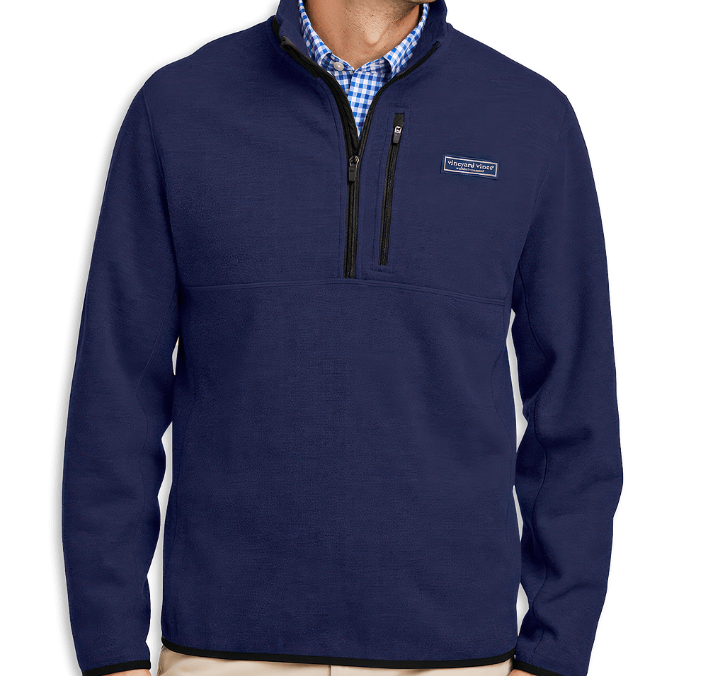 Vineyard Vines Mountain Recycled Quarter Zip Sweatshirt-default