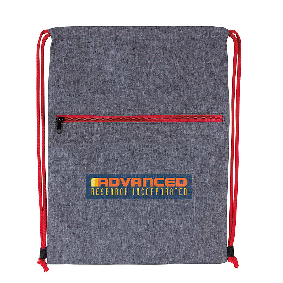 Full Color Dovetail Two-Tone Drawstring Bag