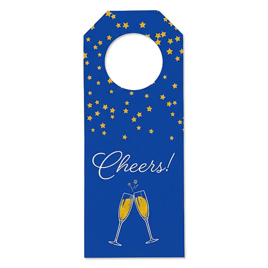 2.25" x 7" Bottle Neck Tag in White