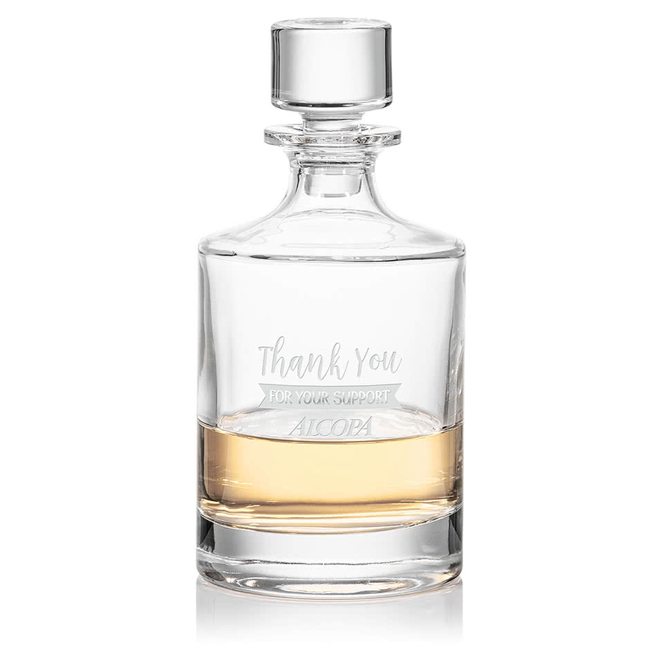 Laser Etched 30 oz. Monterey Decanter with Lid