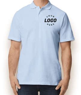 Gildan Softstyle Pique Polo - Color: Light Blue