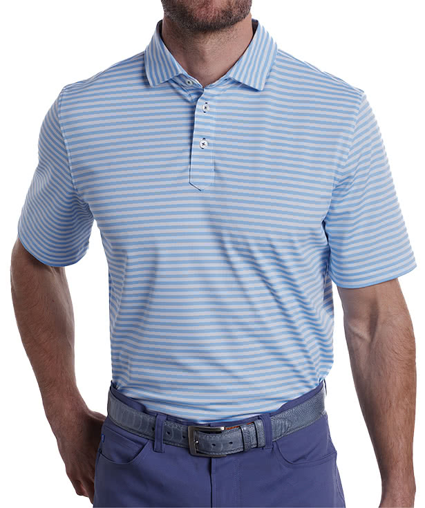Stitch Club Stripe Performance Polo