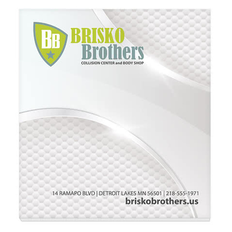 Full Color Souvenir Sticky Note - 2.75" x 3" - 25 sheets/pad (Case of 500) in White