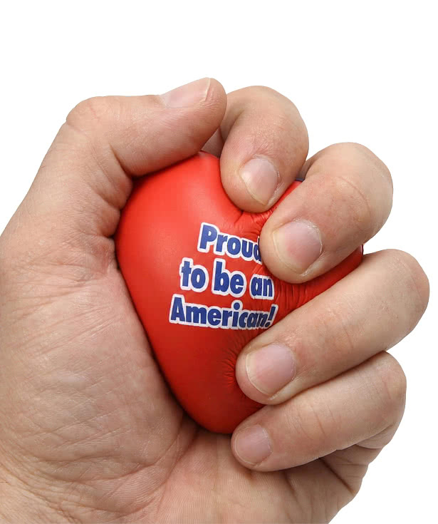 American Flag Heart Stress Reliever