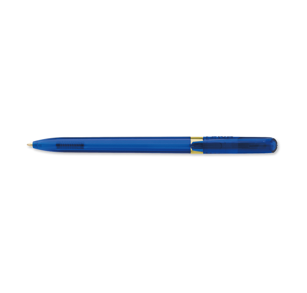 Pivo Clear Gold Ballpoint Pen (black ink)-default