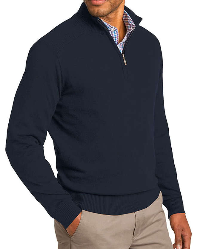Port Authority Quarter Zip Sweater