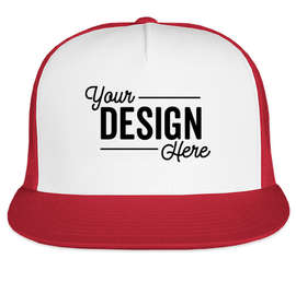 Yupoong Classic Trucker Hat - Color: Red / White / Red