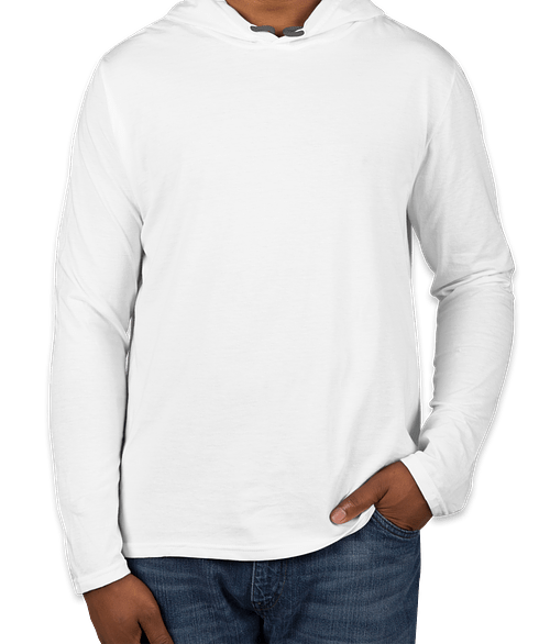 Custom Gildan Hooded Long Sleeve T