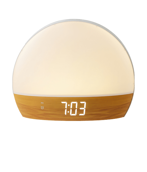 Daybreak Digital Alarm Clock with Sunrise Simulation in Bamboo