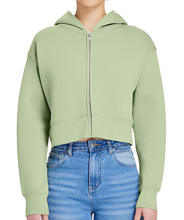 Lane Seven Women's Heavyweight Cropped Zip Hoodie