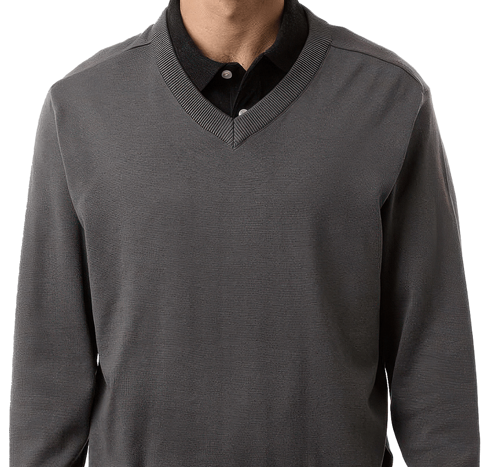 Devon & Jones New Classics Recycled V-Neck Sweater - Printed-default