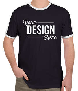 LAT Retro Ringer T-shirt - Color: Navy / White