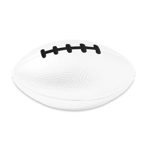 3.5" Football Shaped Stress Reliever in White