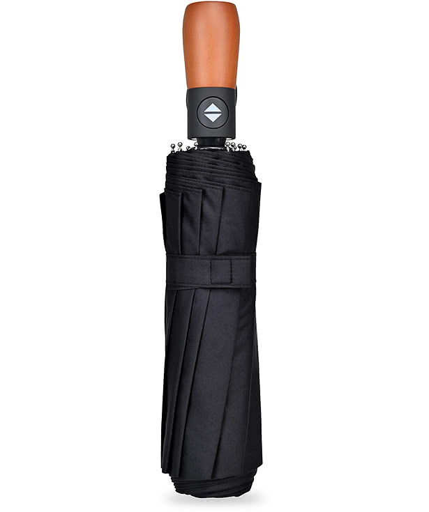Full Color Elements 46" Arc Recycled Open & Close Executive Umbrella