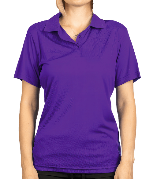 Burnside Women's Sport Recycled Performance Polo in Purple