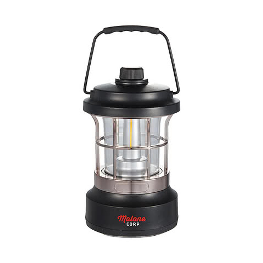 Rechargeable Camping Lantern with String Lights in Black