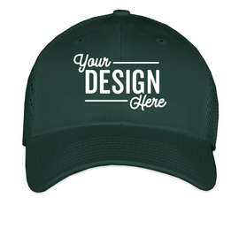 New Era 39THIRTY Stretch Fit Trucker Hat - Color: Dark Green