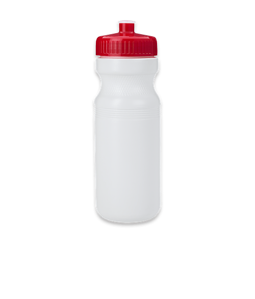 24 oz. Standard Plastic Water Bottle in RED