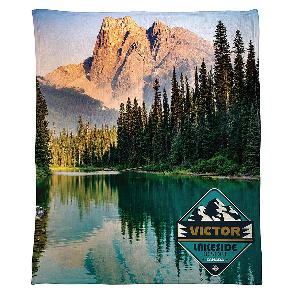 Full Color Medium Silk Touch Sherpa Blanket