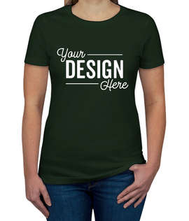 Next Level Women's Slim Fit Jersey T-shirt - Color: Forest Green