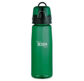 25 oz. Flip Top Tritanâ„¢ Sports Bottle - Color: Transparent Green