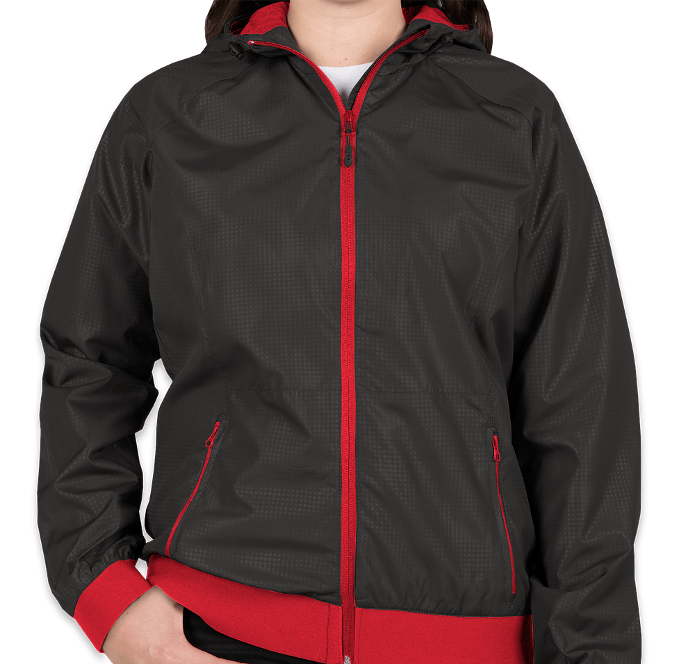 Sport-Tek Women's Hooded Windbreaker Jacket-default