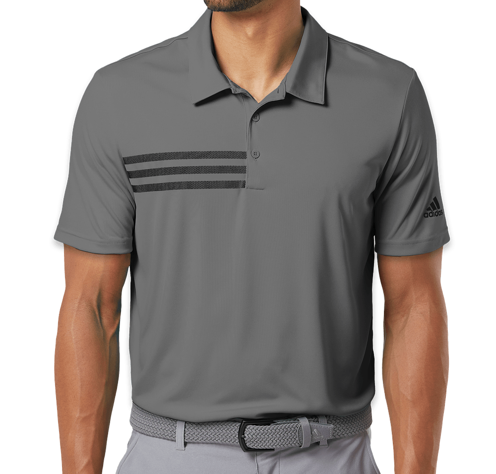 Adidas 3-Stripes UPF 50+ Performance Polo - Embroidered-default