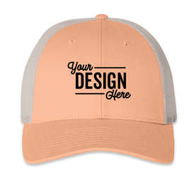 Richardson Low Profile Trucker Hat - Color: Sunkissed Peach / Birch