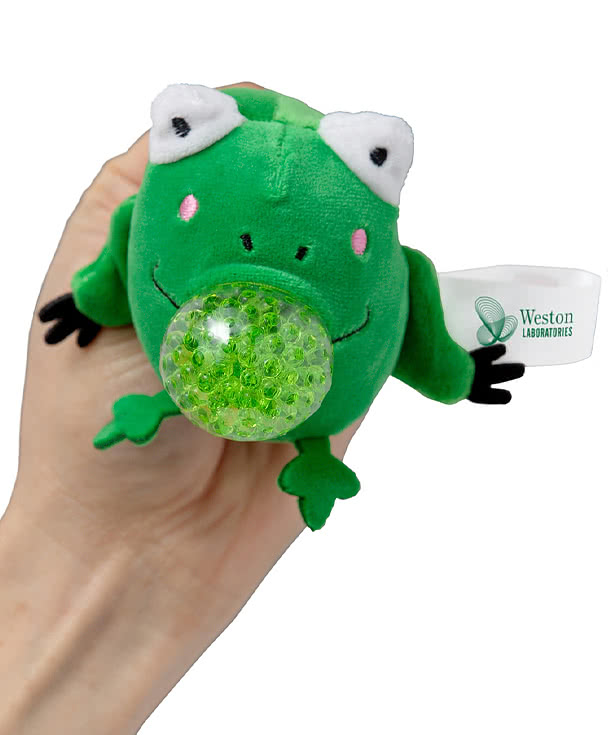 Stress Busters Frog Plush Gel Stress Reliever